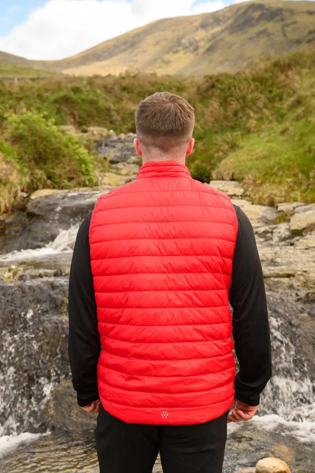 Mac in a Sac Alpine Mens Down Gilet - Red