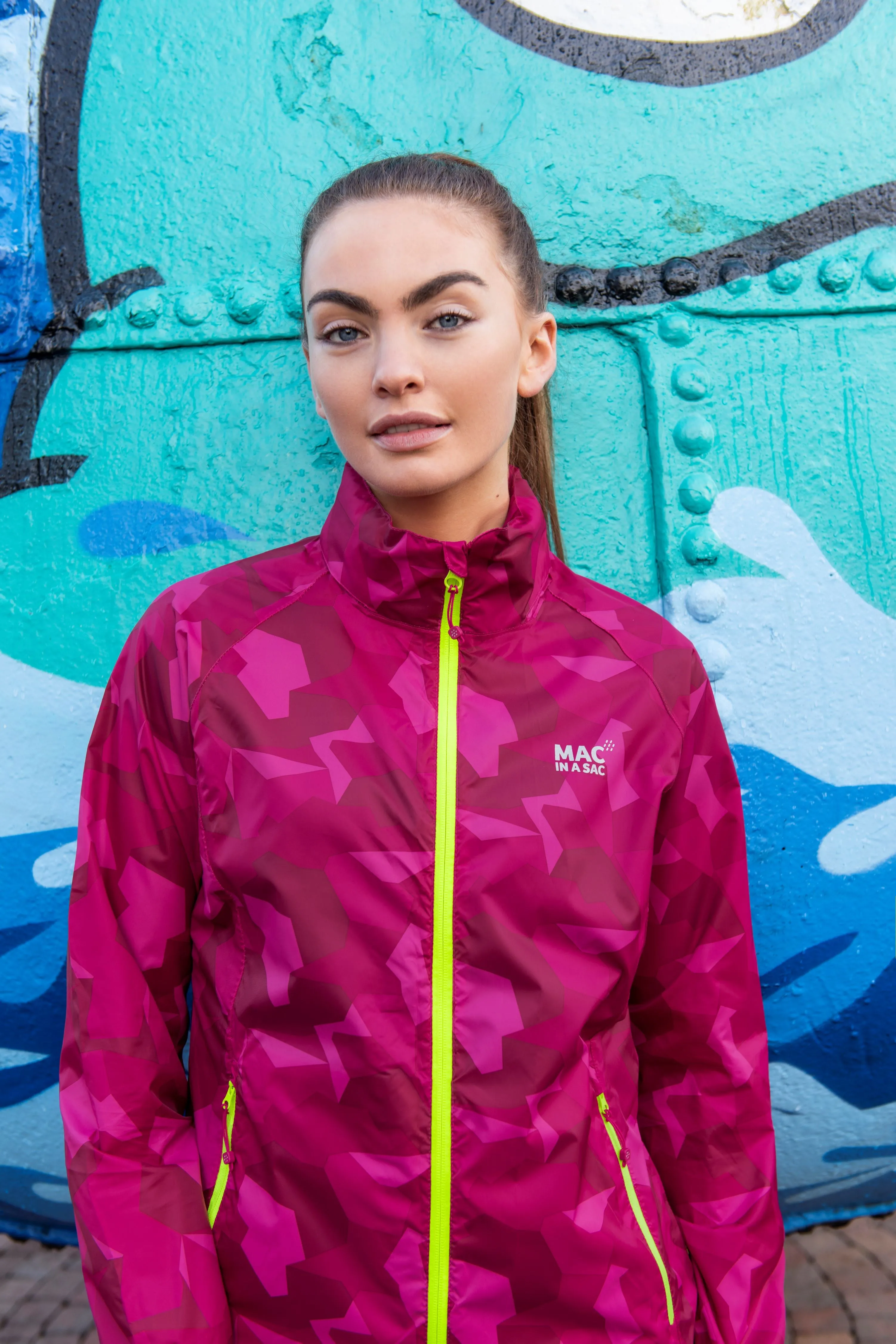 Mac in a Sac Edition Unisex Waterproof Packable Jacket - Pink Camo