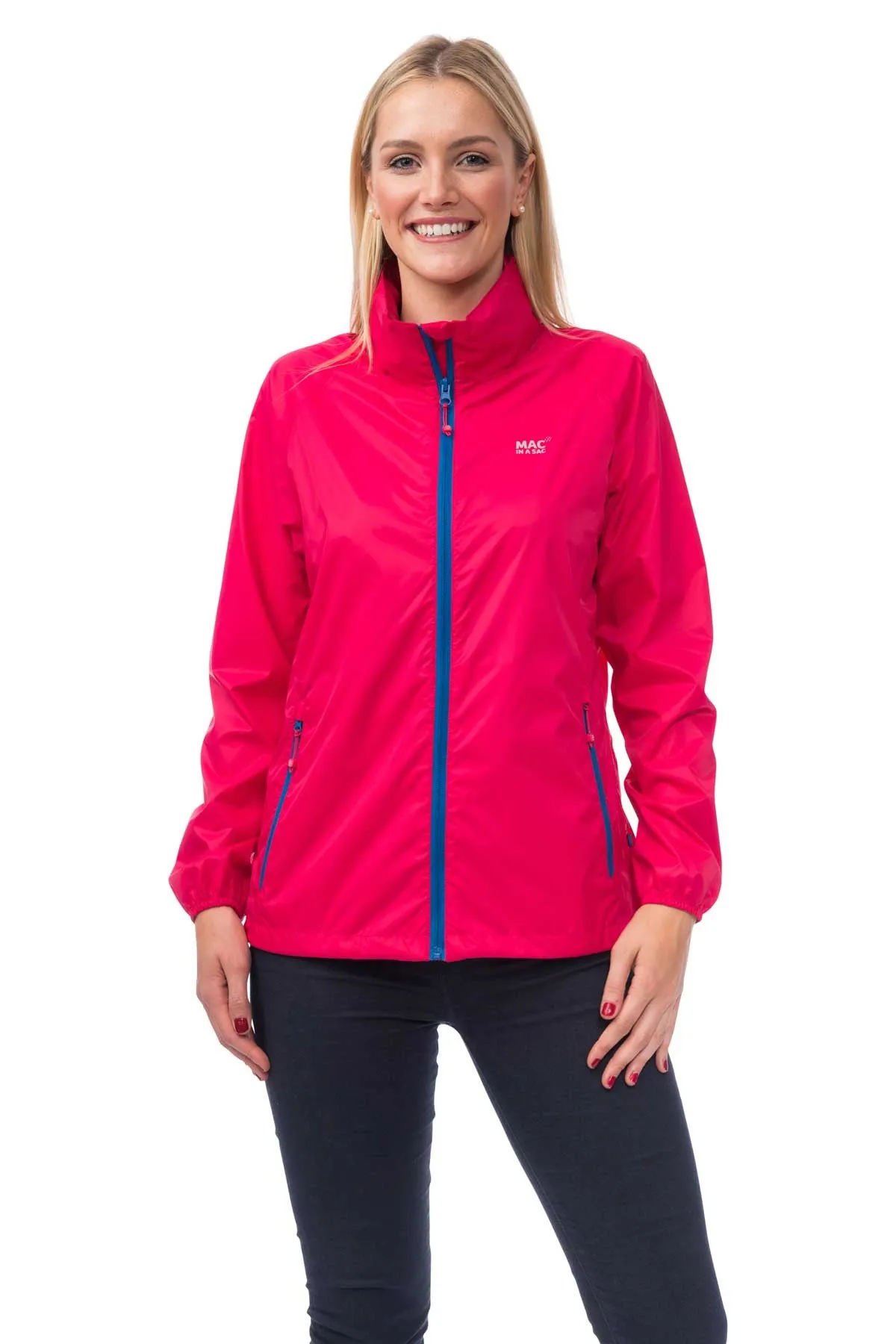 Mac in a Sac Origin Unisex Waterproof Packaway Jacket - Magenta