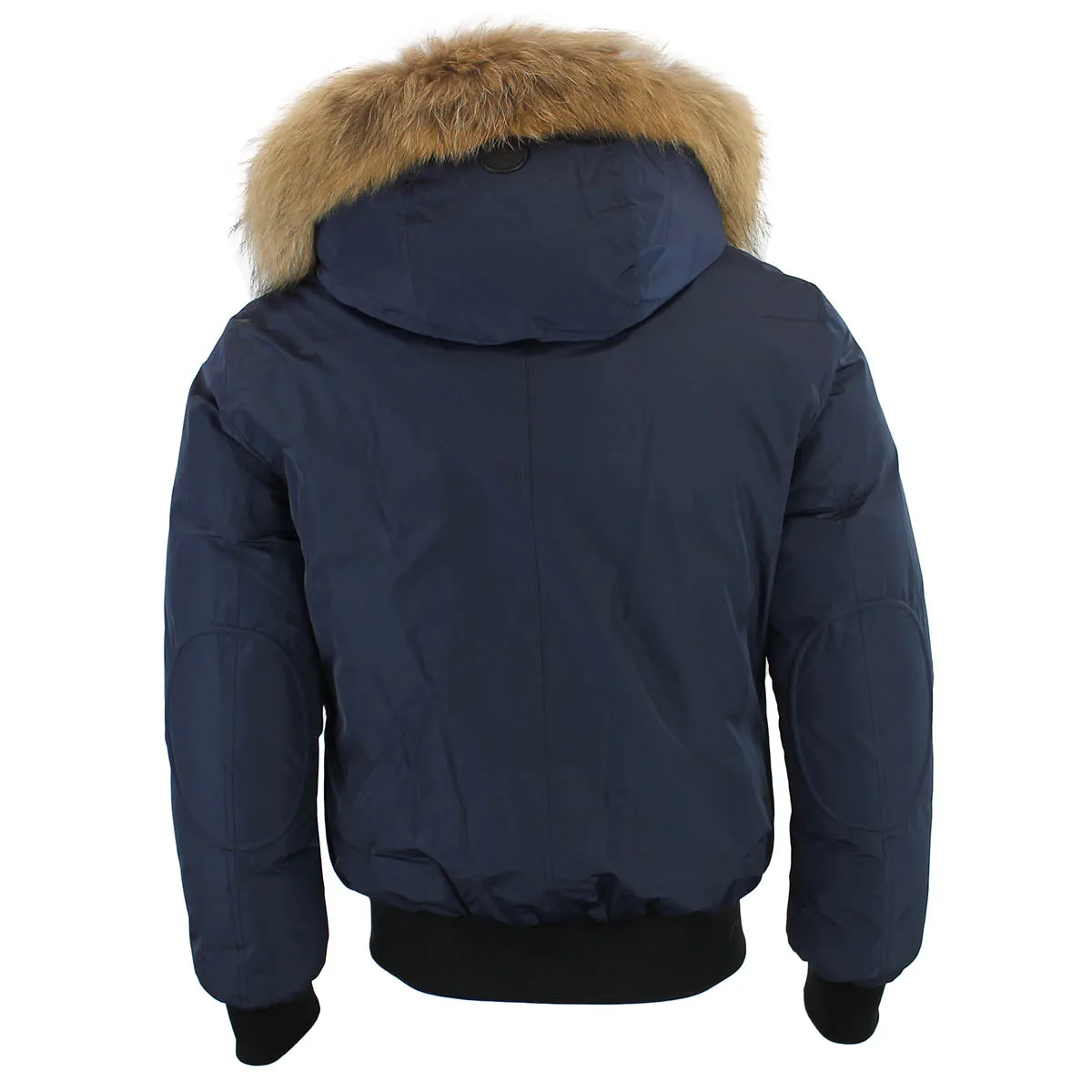 Mackage - Nathan Down Bomber Jacket with Removable Hood in Navy