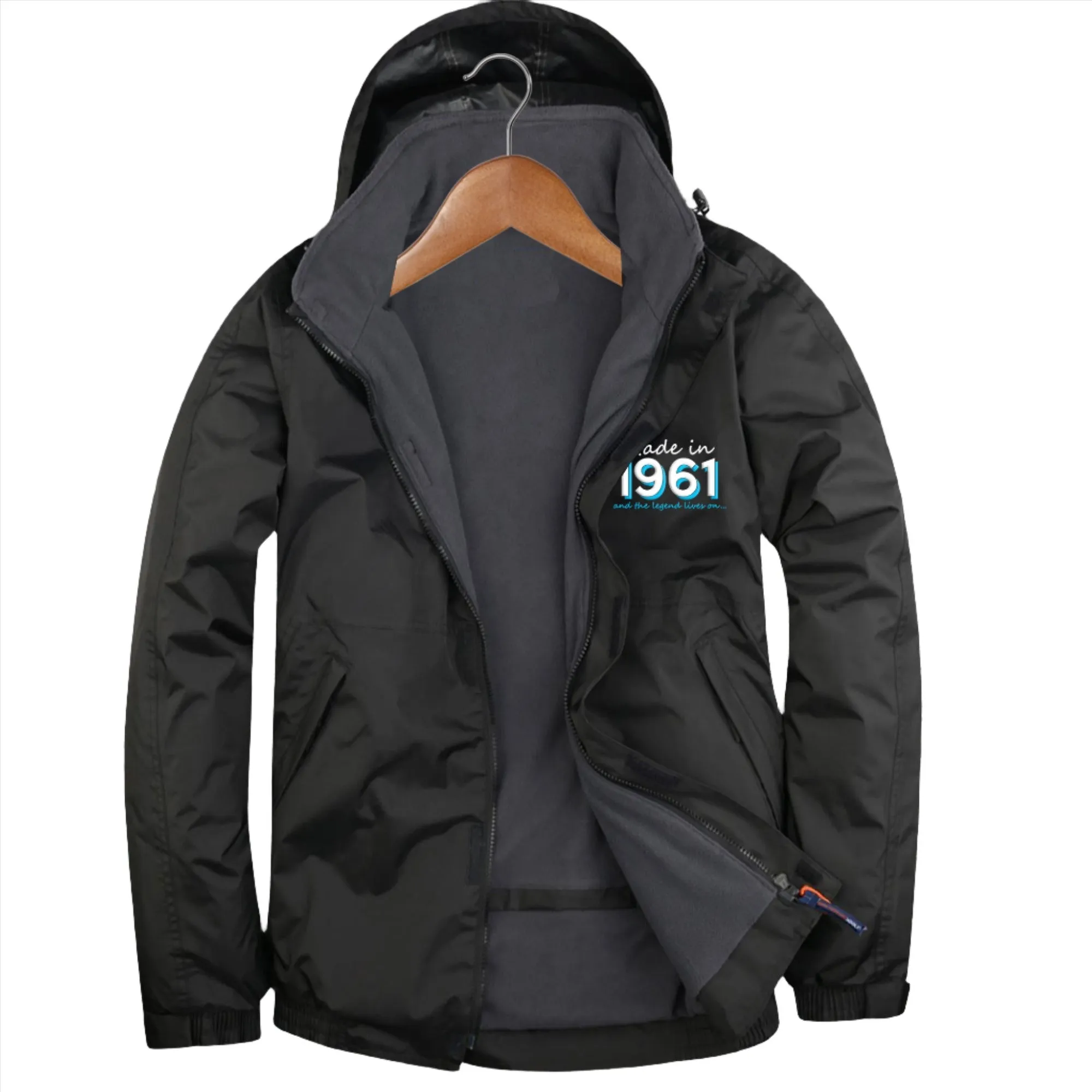 Made in 1961 and The Legned Lives On Embroidered Premium Outdoor Jacket