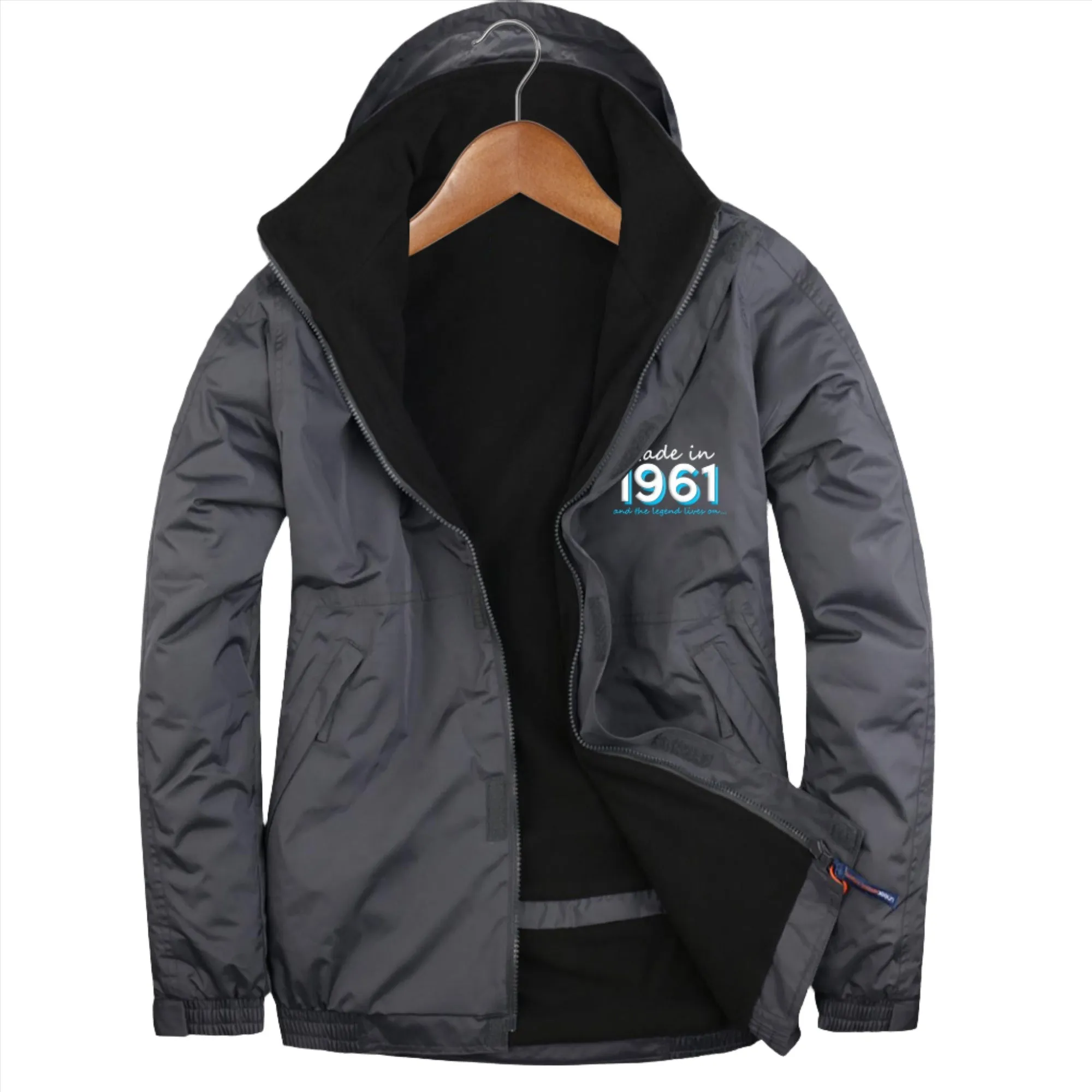 Made in 1961 and The Legned Lives On Embroidered Premium Outdoor Jacket