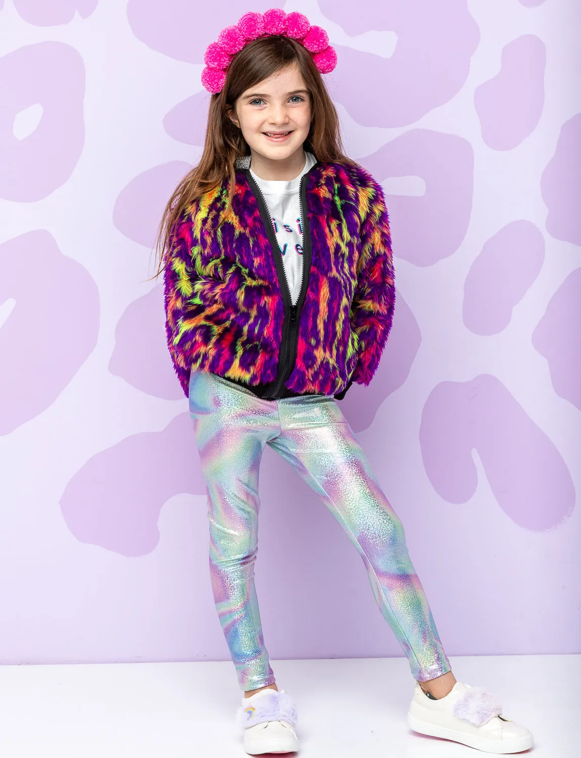 Made to Order - Jungle Boogie Bomber Jacket by Raising Ravers - Leopard Print, Ages 2-12
