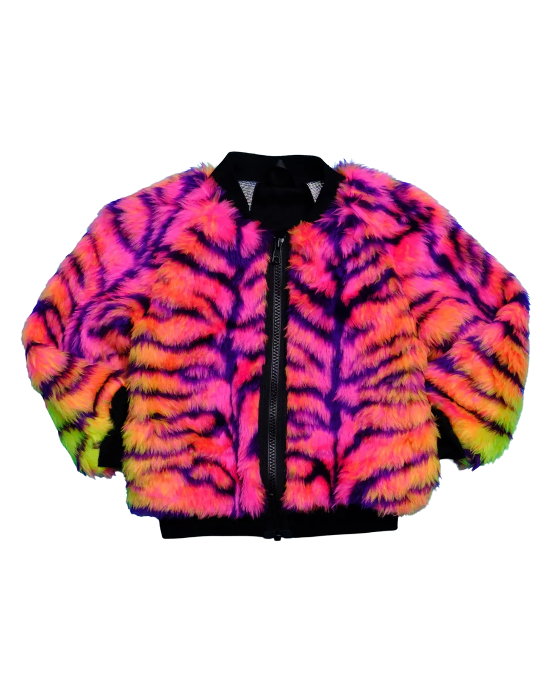 Made to Order - Jungle Boogie Bomber Jacket by Raising Ravers - Tiger Print, Ages 2-12