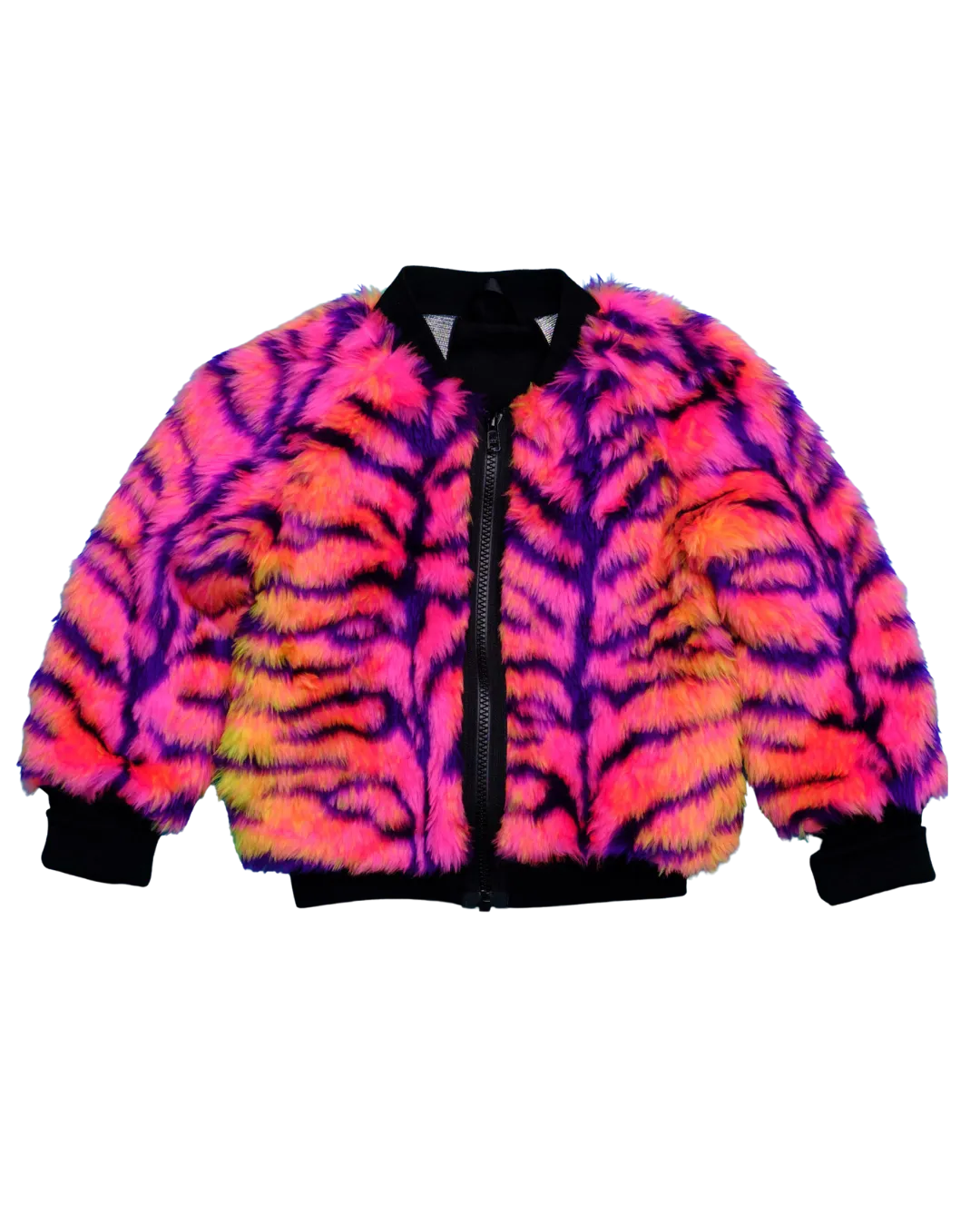 Made to Order - Jungle Boogie Bomber Jacket by Raising Ravers - Tiger Print, Ages 2-12
