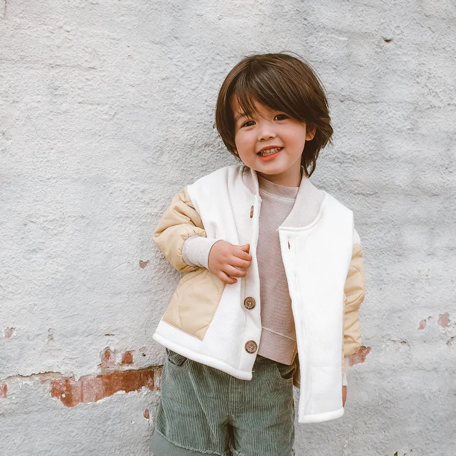 Mama & Mini Matching Waffle Bomber Jacket