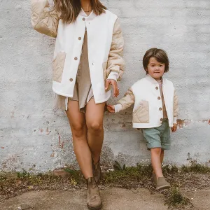 Mama & Mini Matching Waffle Bomber Jacket