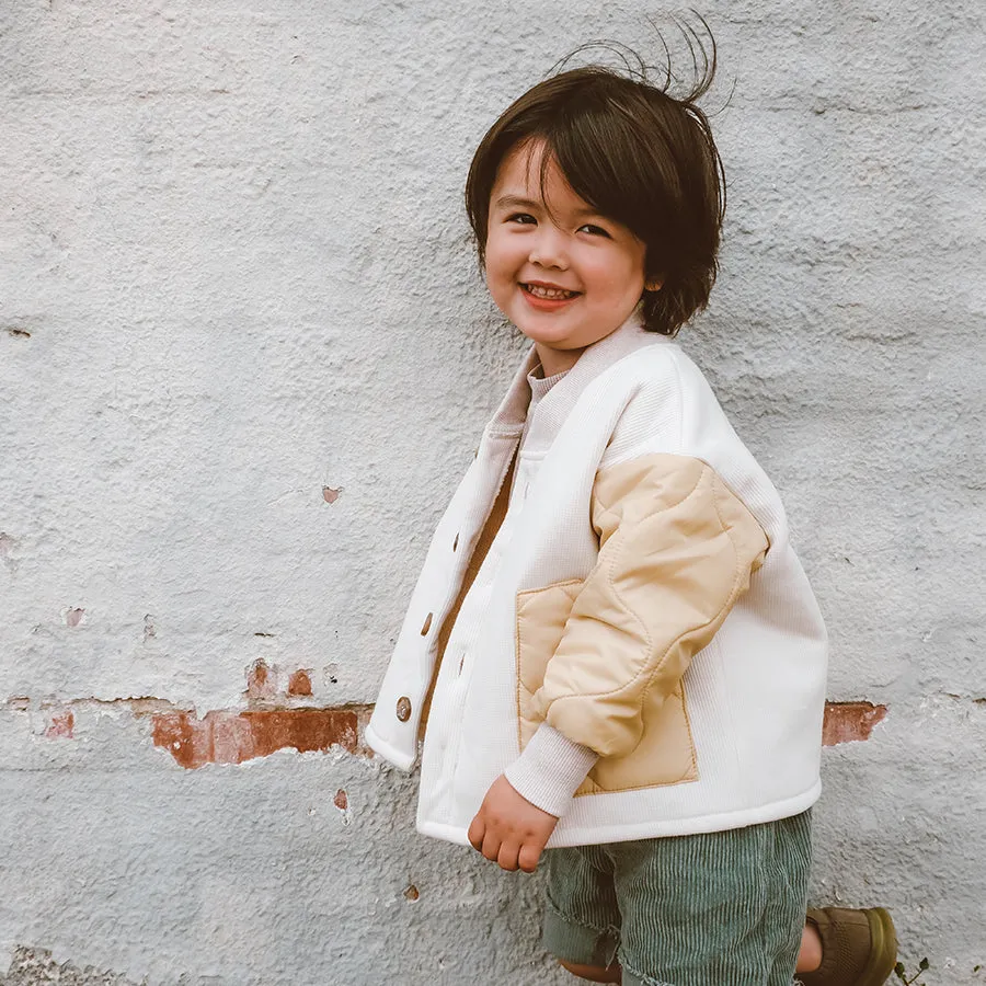 Mama & Mini Matching Waffle Bomber Jacket