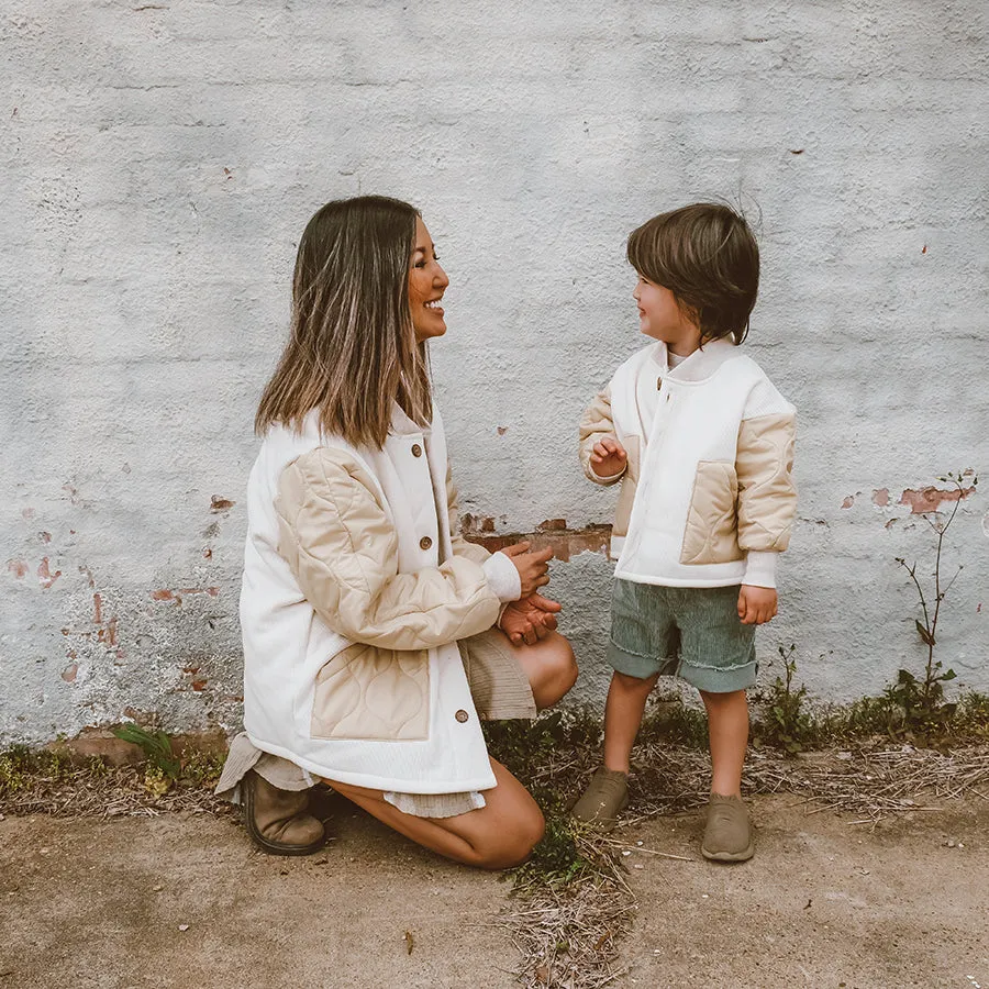 Mama & Mini Matching Waffle Bomber Jacket