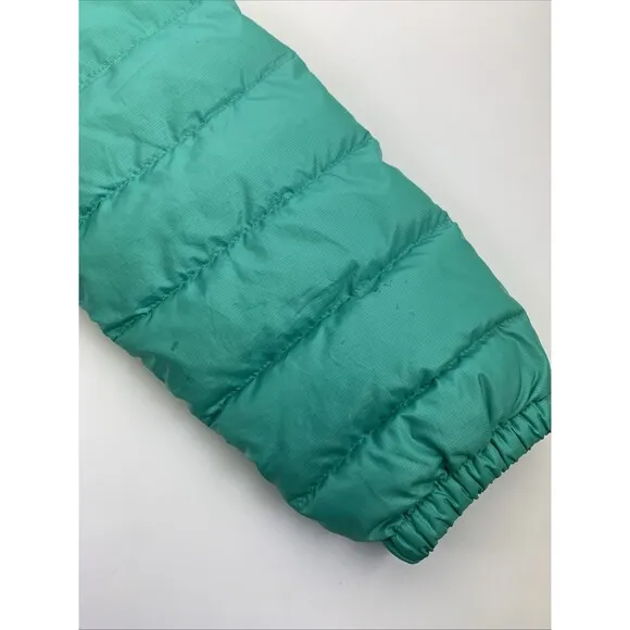Marmot 700 Fill Down Puffer Jacket Green Teal Quilted Lightweight Womens Small