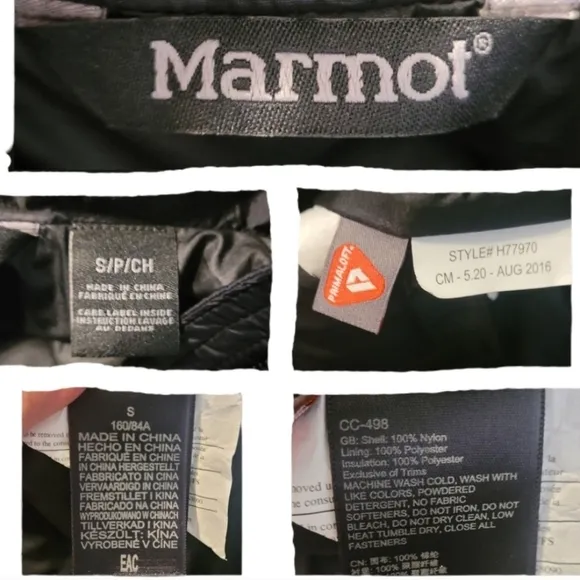 Marmot Lightweight Puffer Jacket Sz S