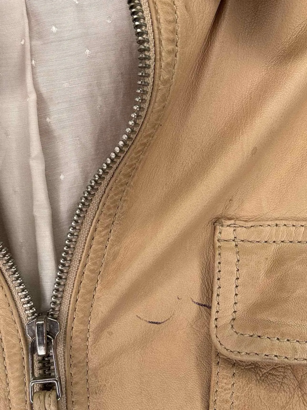 Massimo Dutti Size Medium Tan Pre-Owned Coat- Ladies