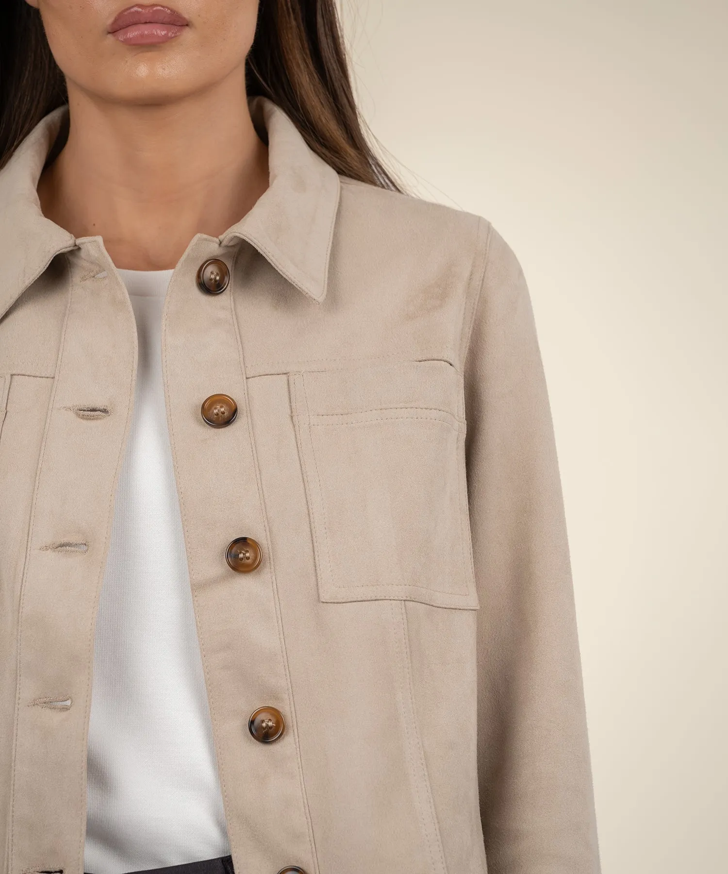 Matilda Crop Faux Suede Jacket - FINAL SALE