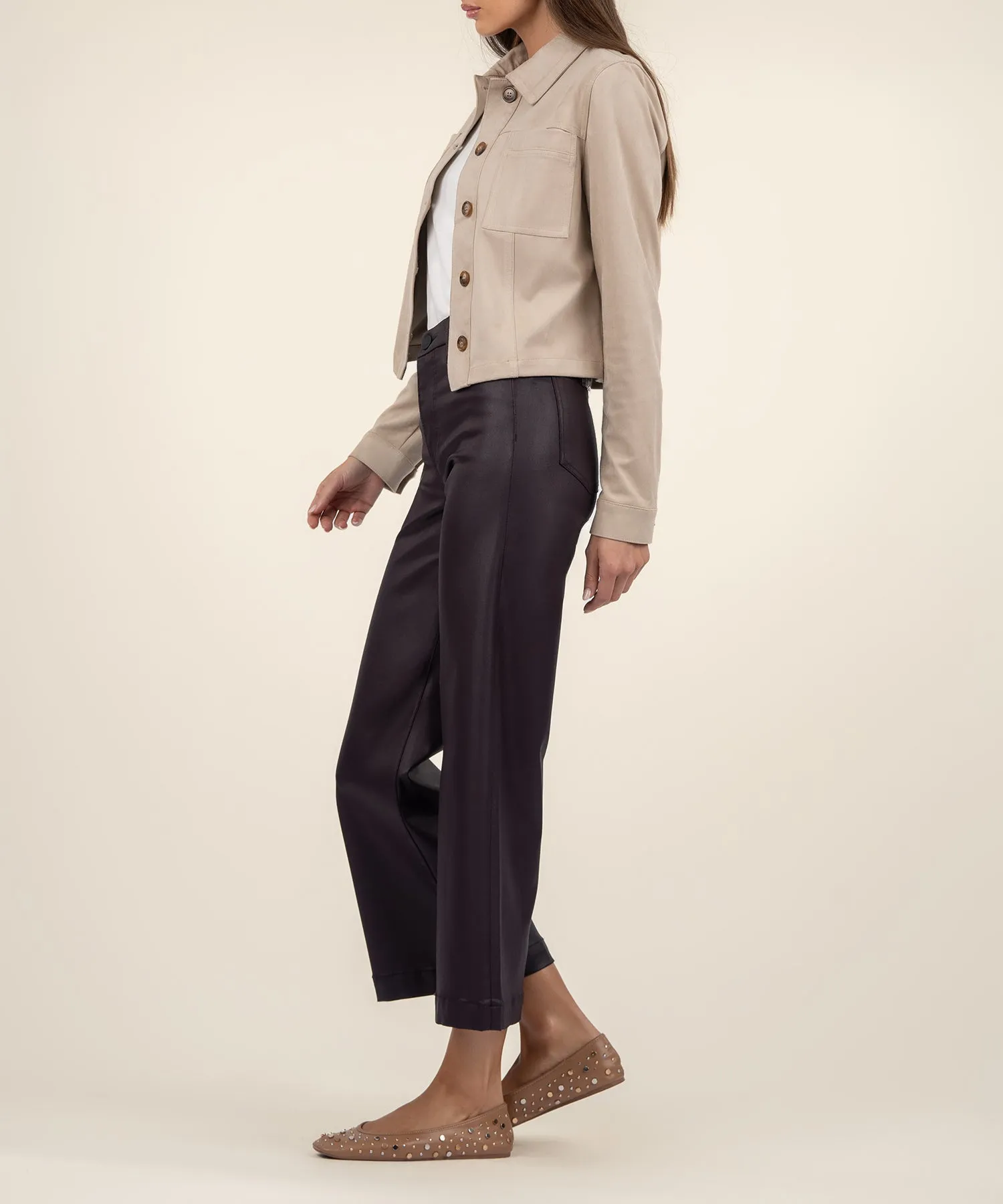 Matilda Crop Faux Suede Jacket - FINAL SALE