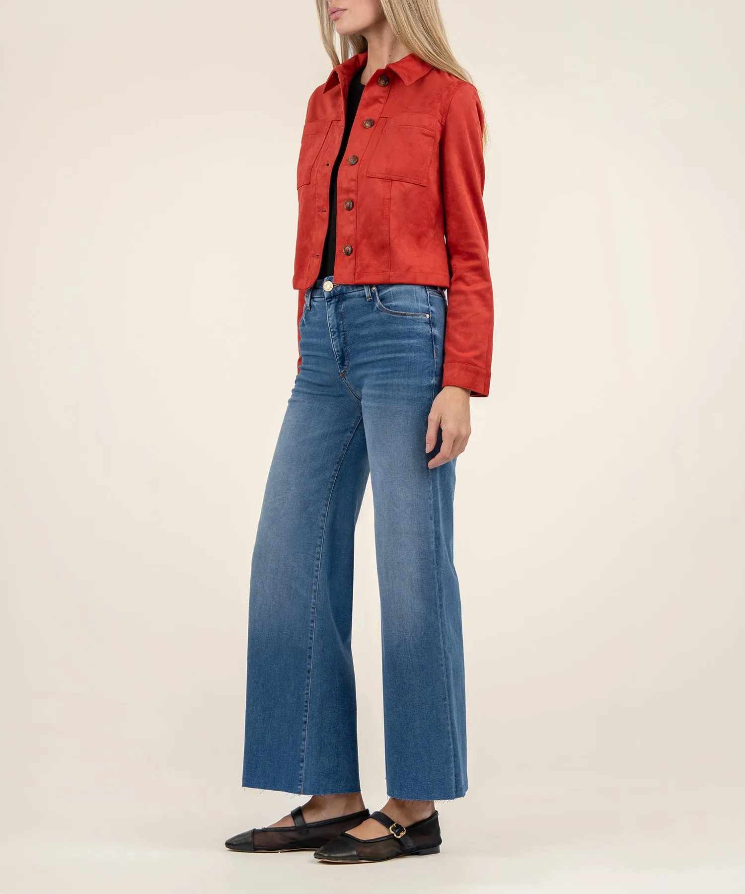 Matilda Crop Faux Suede Jacket - FINAL SALE