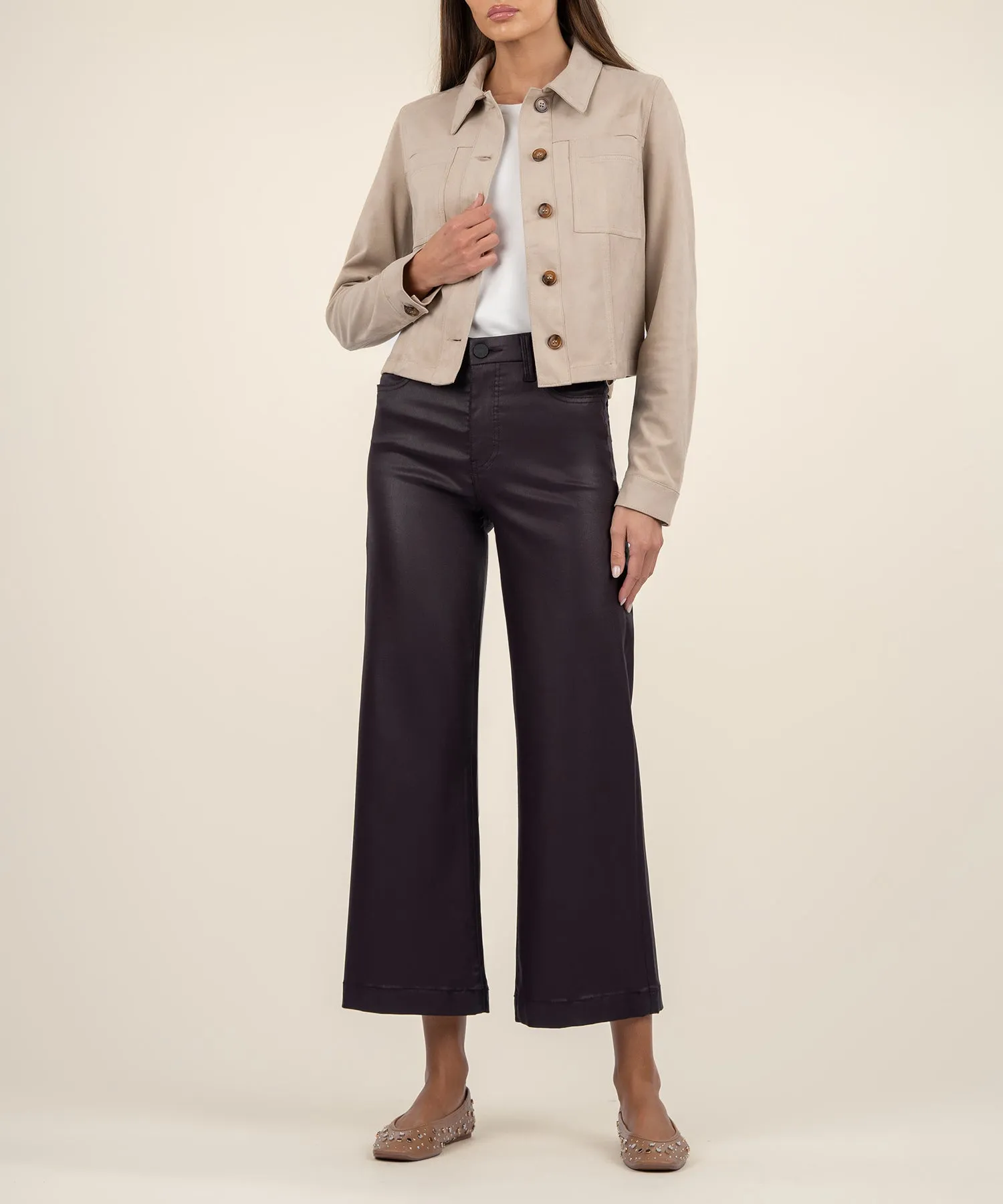 Matilda Crop Faux Suede Jacket - FINAL SALE