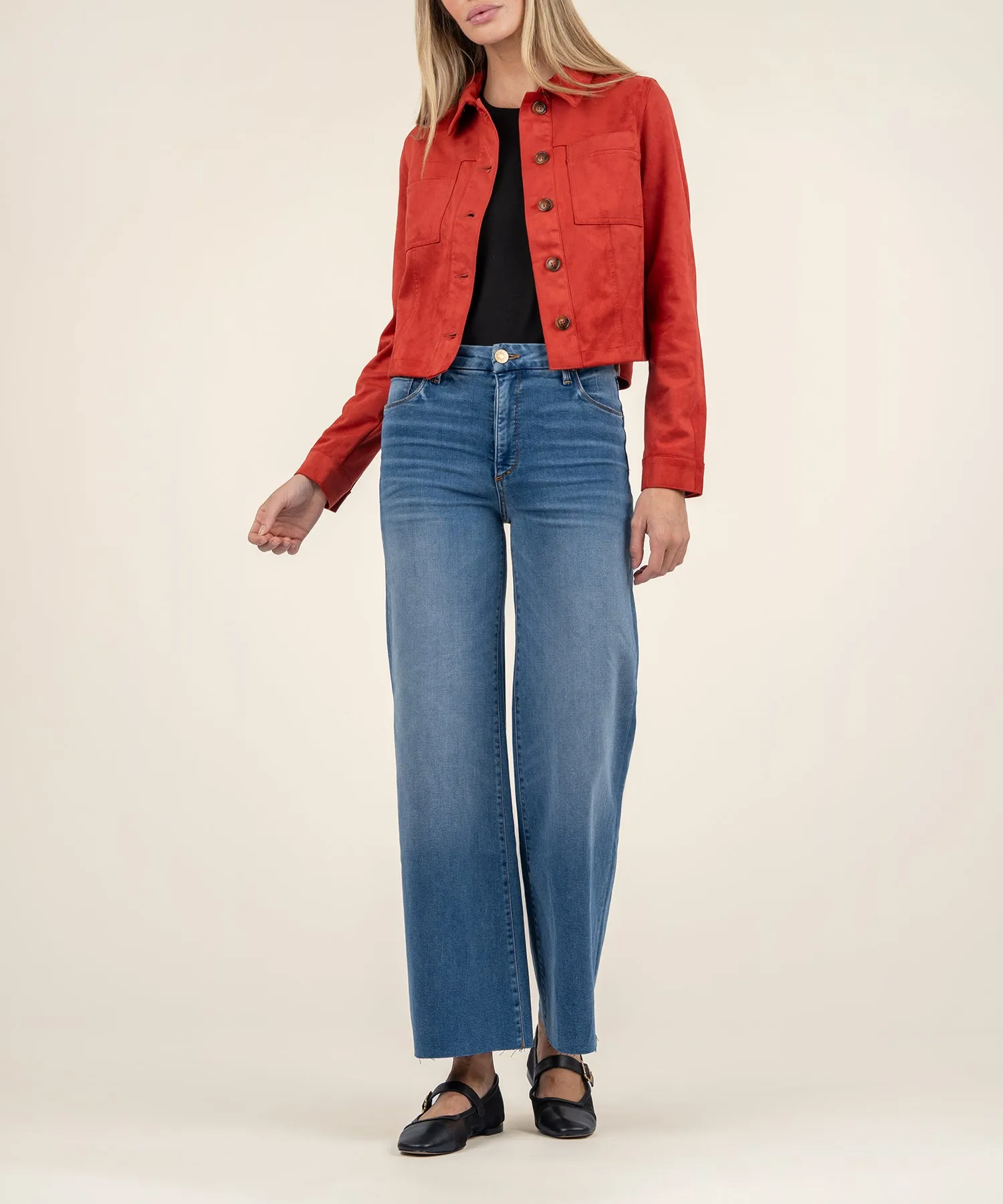 Matilda Crop Faux Suede Jacket - FINAL SALE
