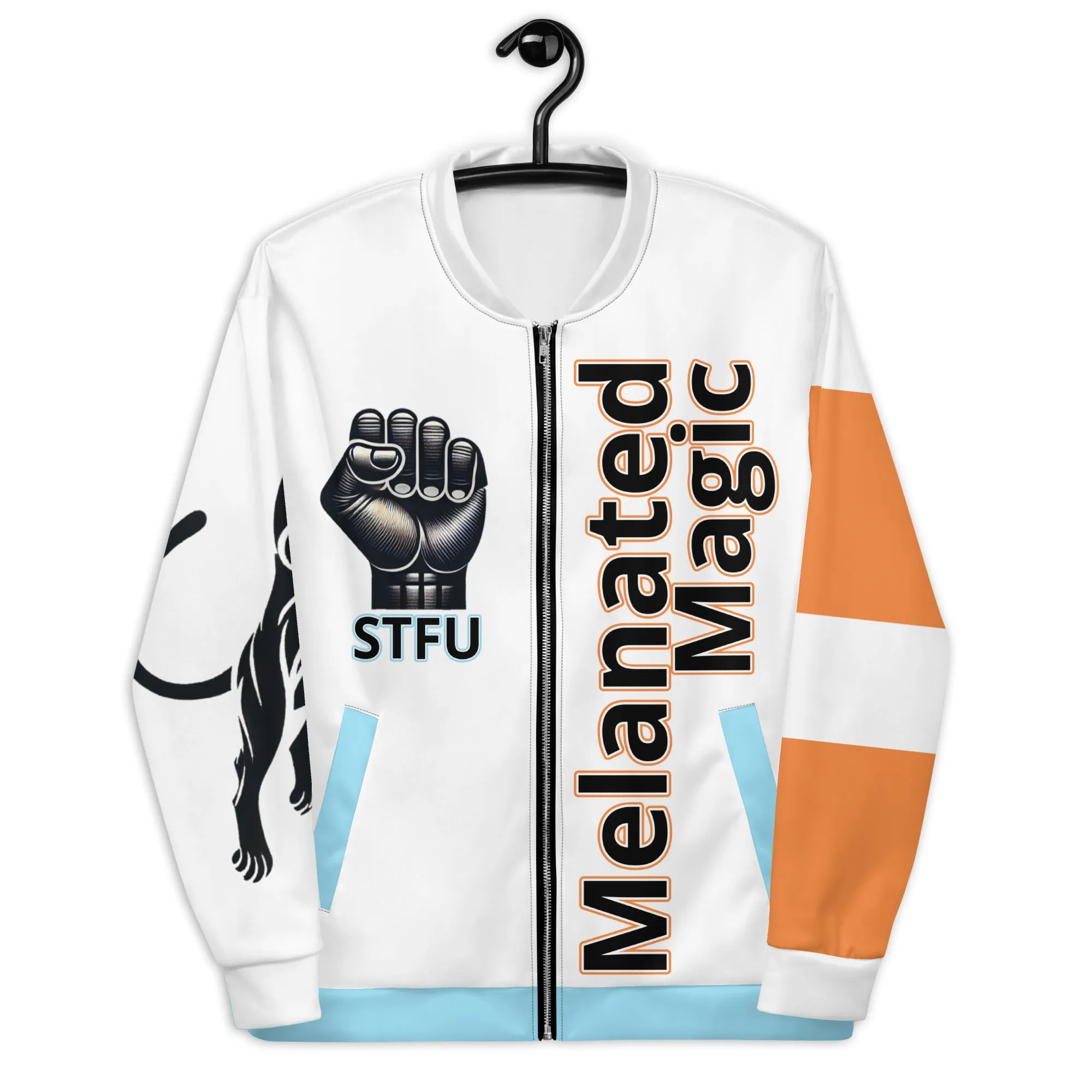 Melanated Magic Unisex Bomber Jacket - Female