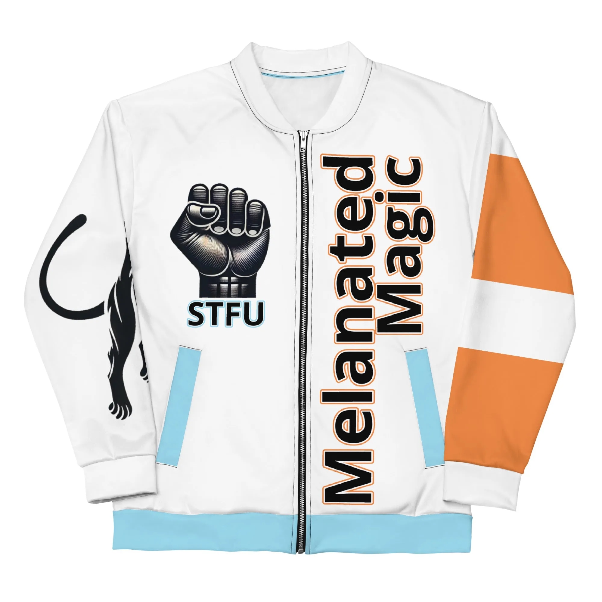 Melanated Magic Unisex Bomber Jacket - Female