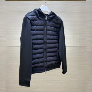 Men Hooded Jackets Cotton Weaving Sewed Hoody