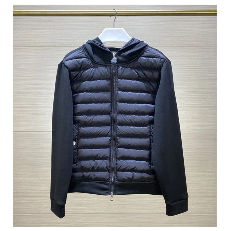 Men Hooded Jackets Cotton Weaving Sewed Hoody