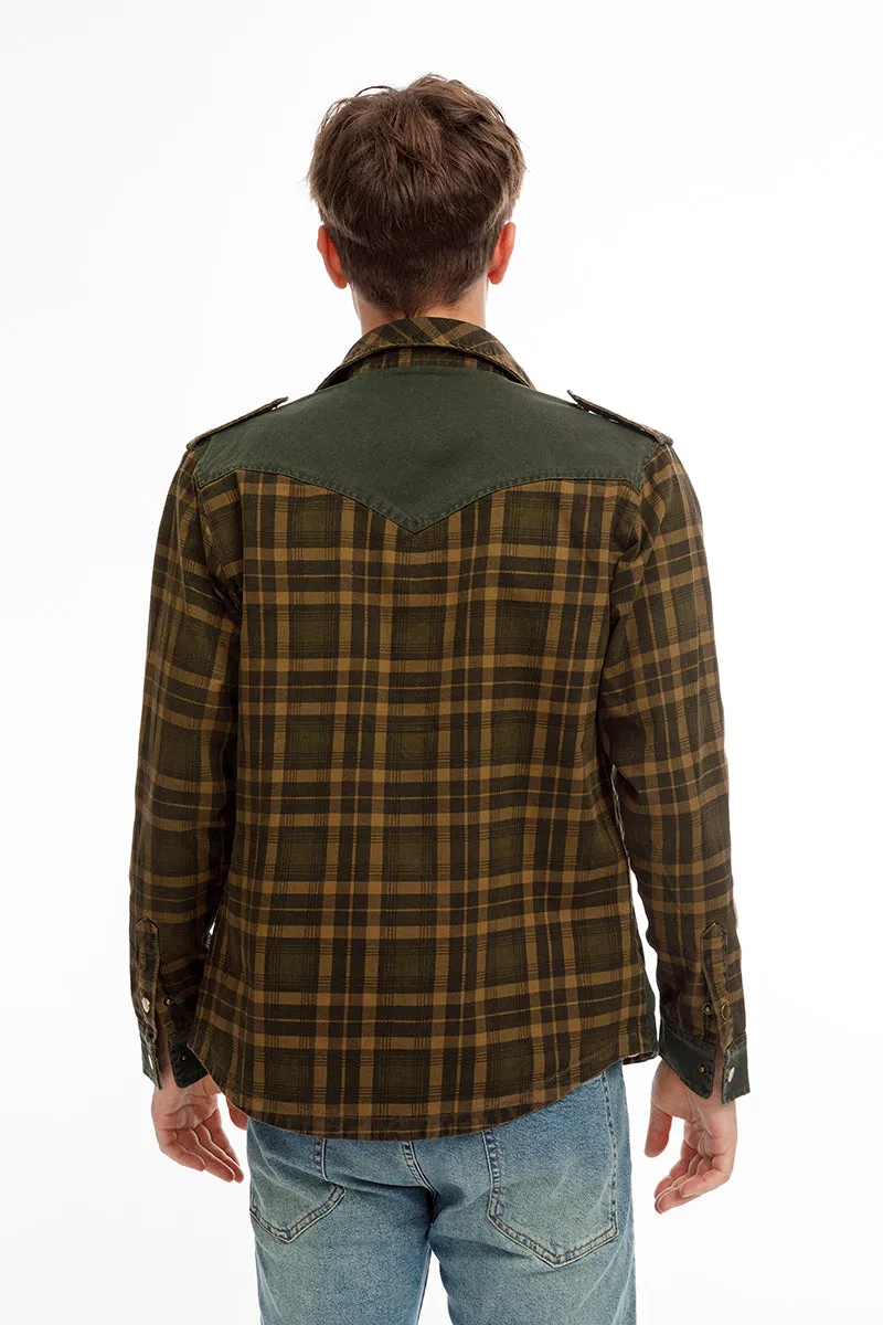 Men Plaid Jacket Casual Autumn Winter Jacket Men Slim Fit Jacket