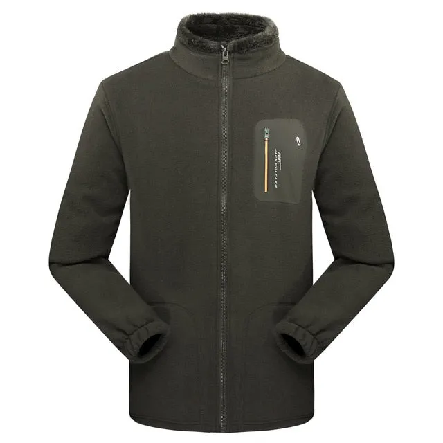 Men Women Full-zip Soft Polar Fleece Jacket