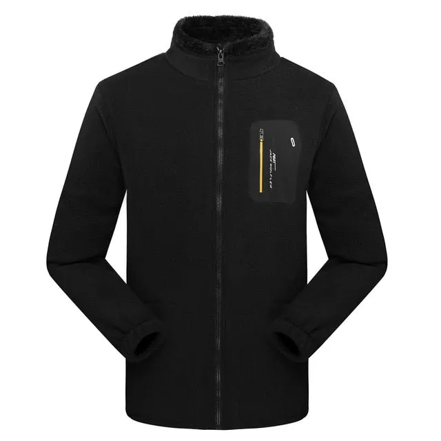 Men Women Full-zip Soft Polar Fleece Jacket