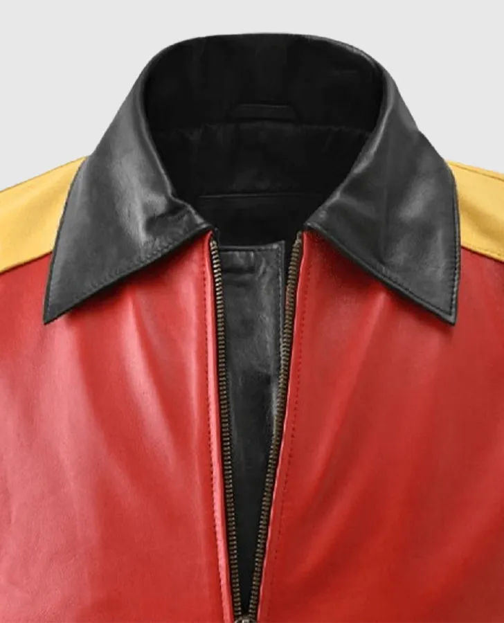 Men's 8 Ball Pool Bomber Leather Jacket