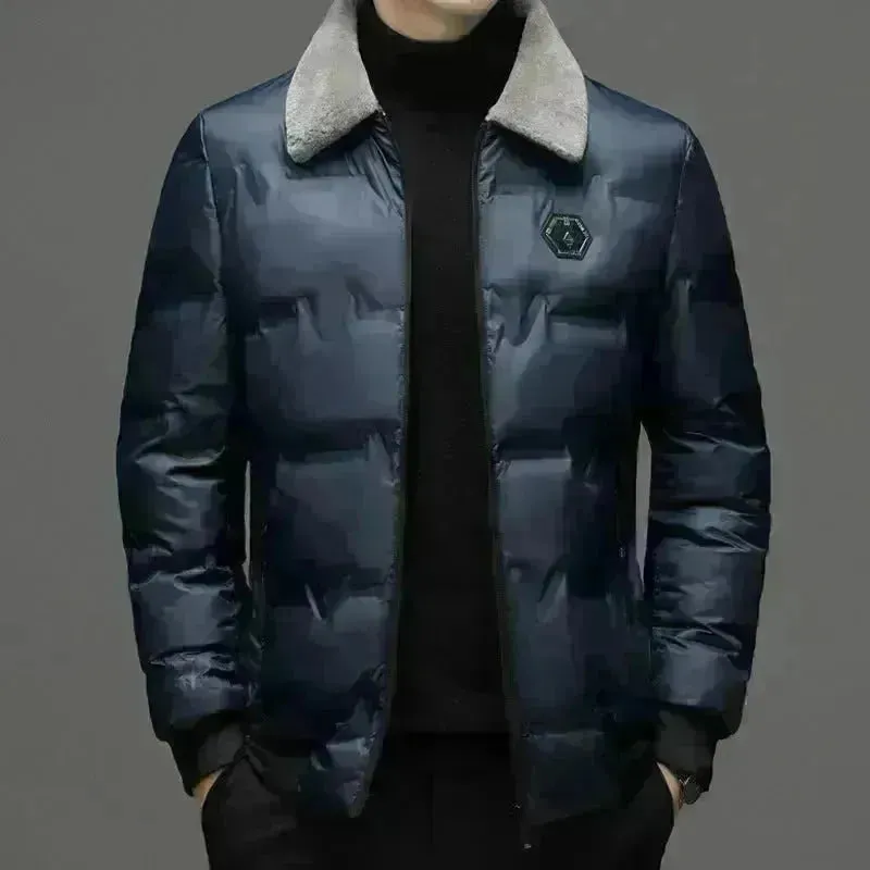 Men's Cotton-padded Slim Fit Zipper Lightweight Winter Puffer Jacket