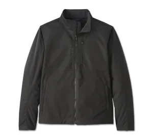 Men's H-D Flex Layering System Fleece Zip Mid Layer - Harley Black