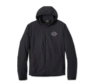 Men's H-D Flex Layering System Hooded Mid Layer - Harley Black