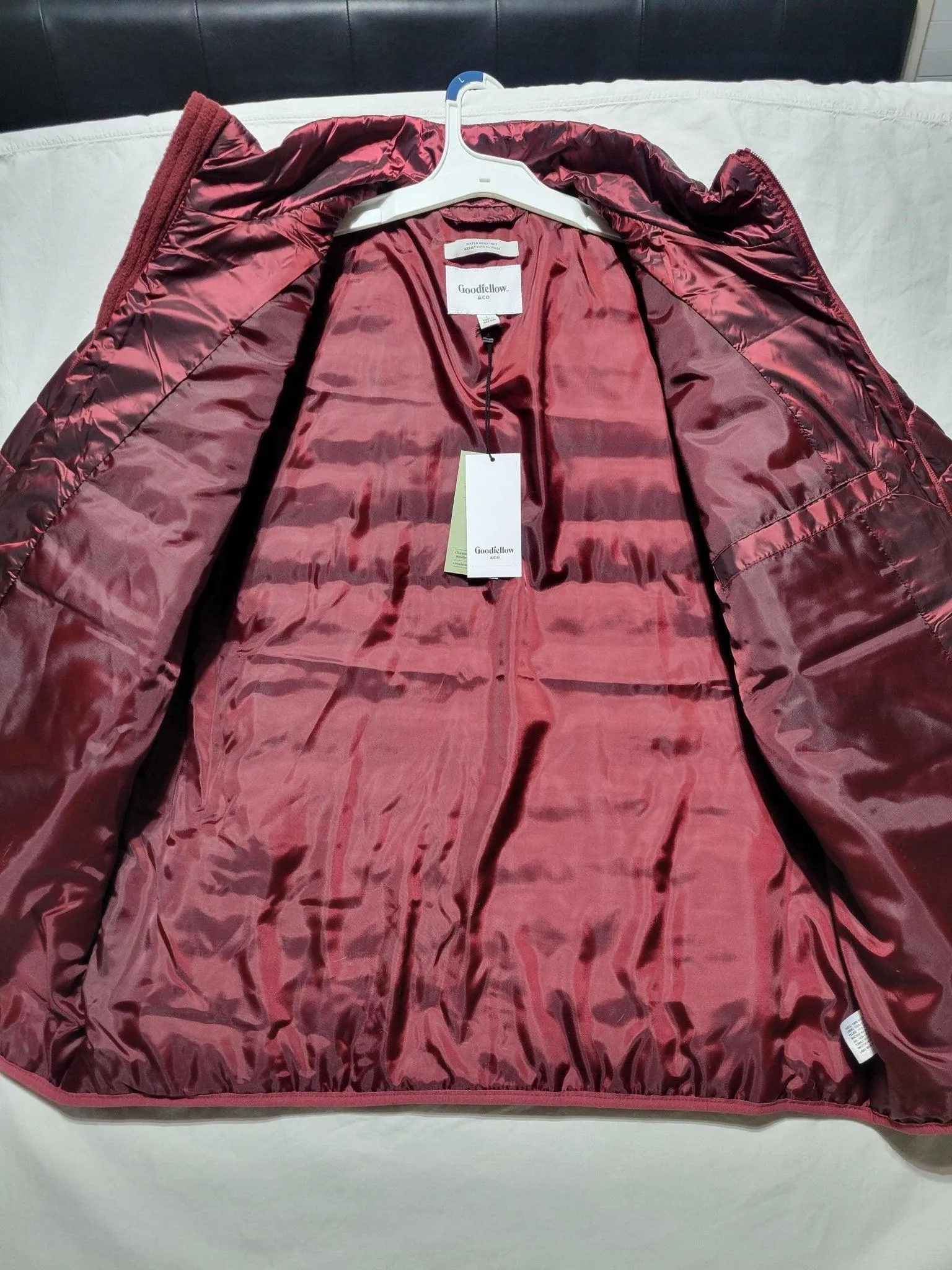 Men's Lightweight Puffer Jacket - Goodfellow & Co. Red