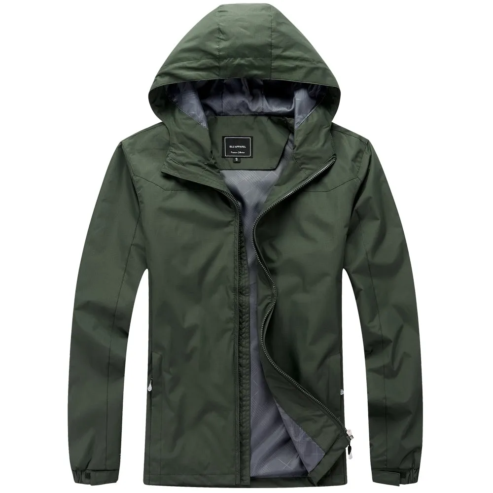 Men's Lightweight Rain Jacket - Cobalt