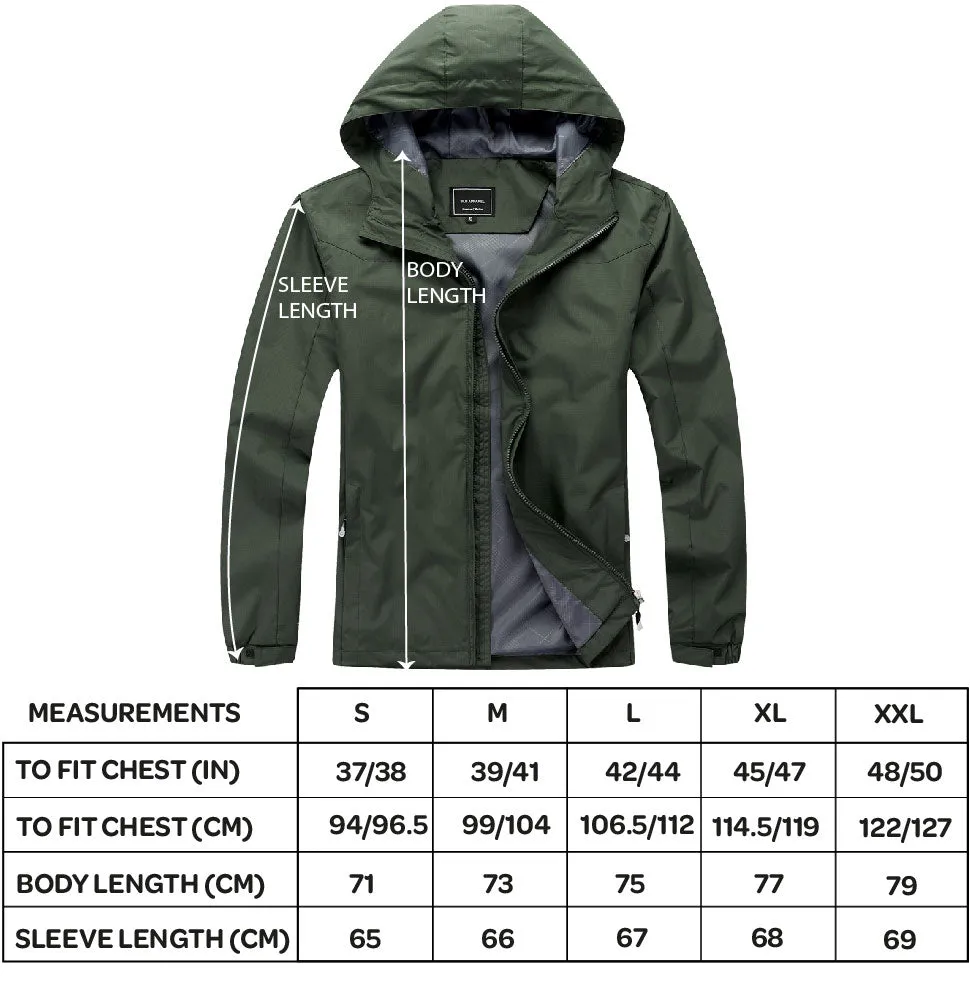 Men's Lightweight Rain Jacket - Cobalt