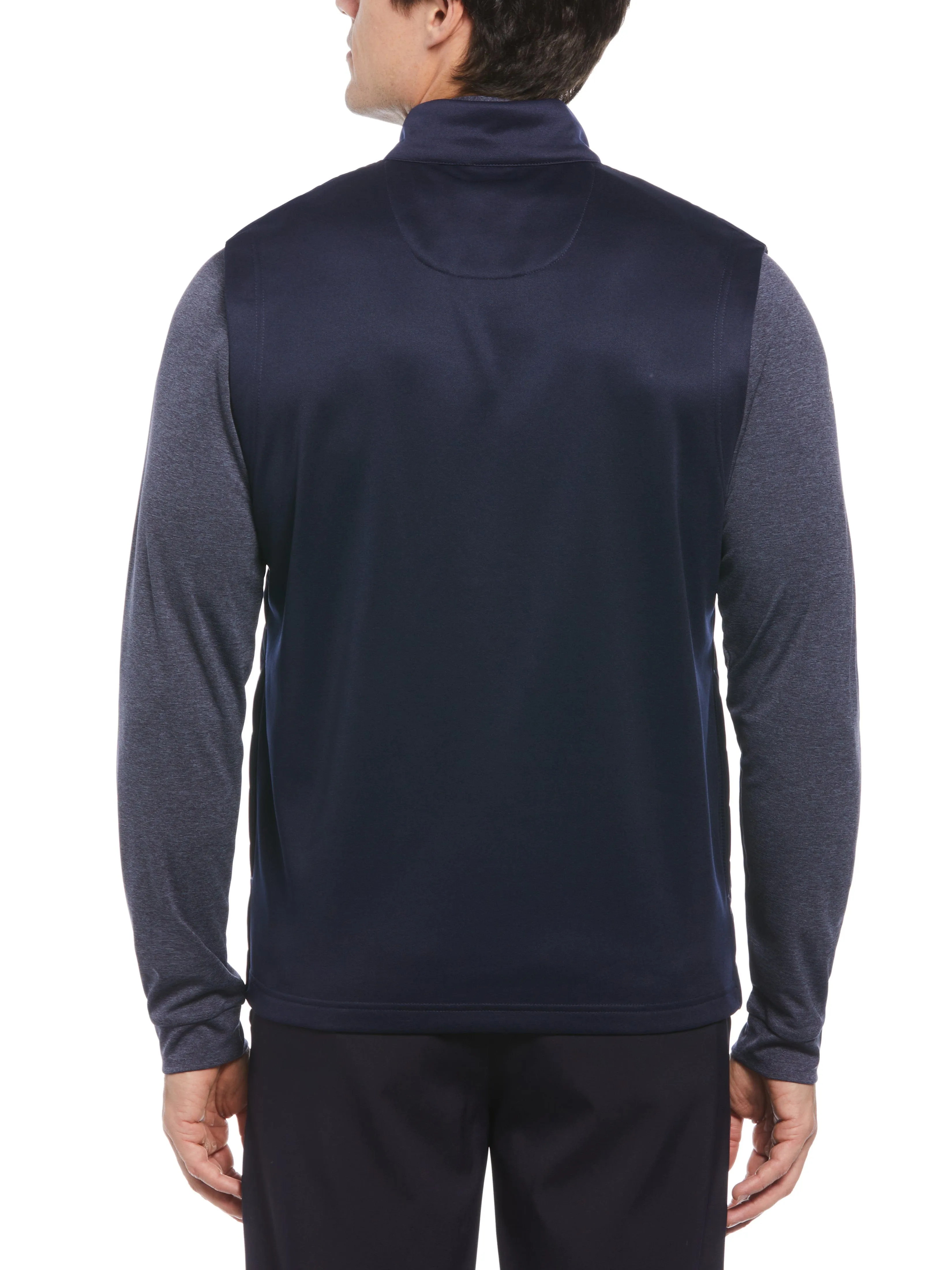 Mens Quilted Full Zip Puffer Golf Vest