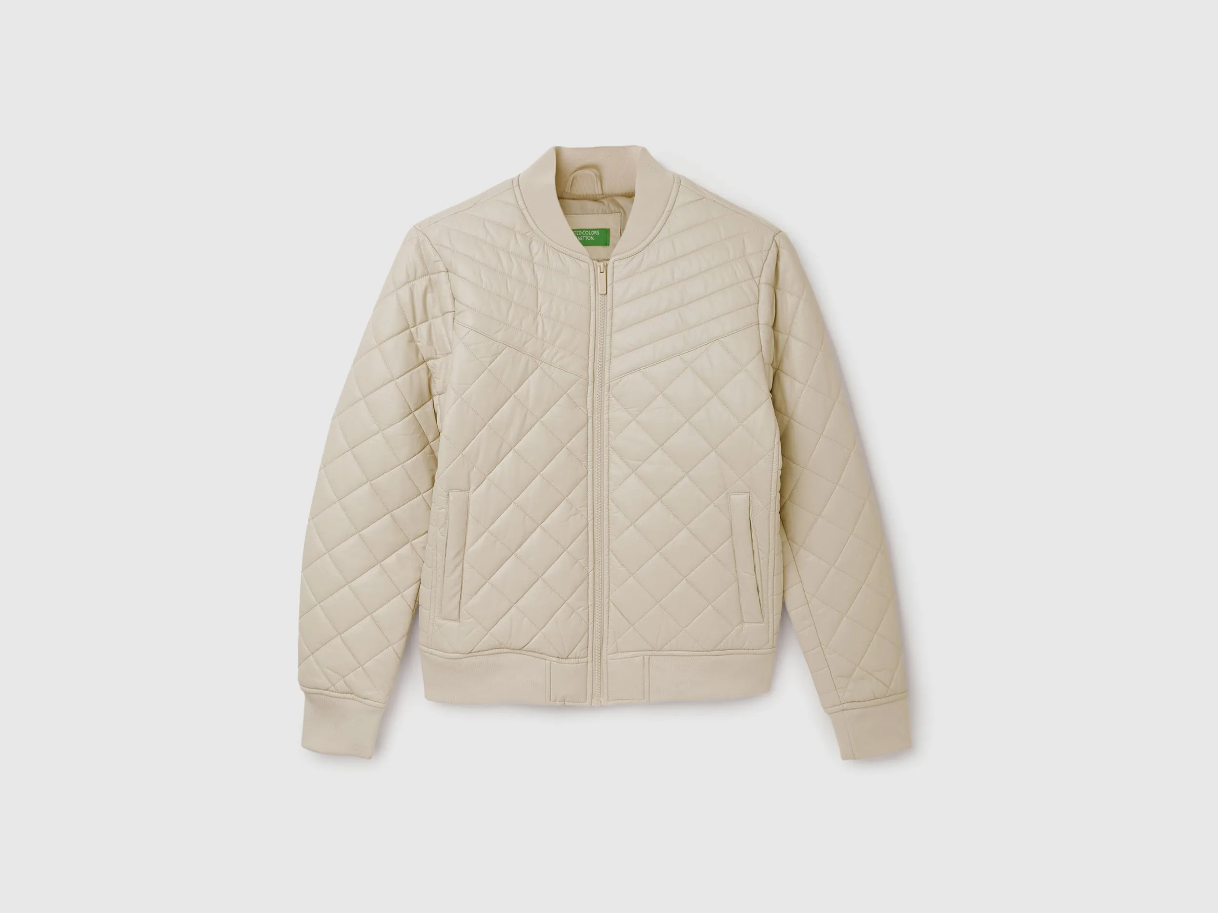 Men's Regular Fit Baseball Collar Quilted Jacket