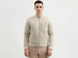 Men's Regular Fit Baseball Collar Quilted Jacket