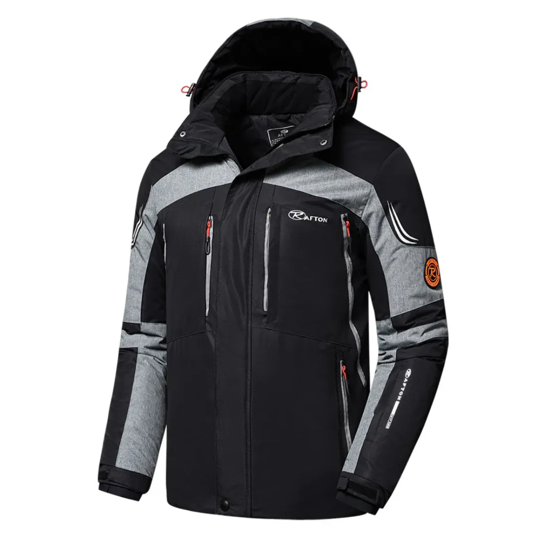 Men's Warm Winter Zip Up Jacket | Long
