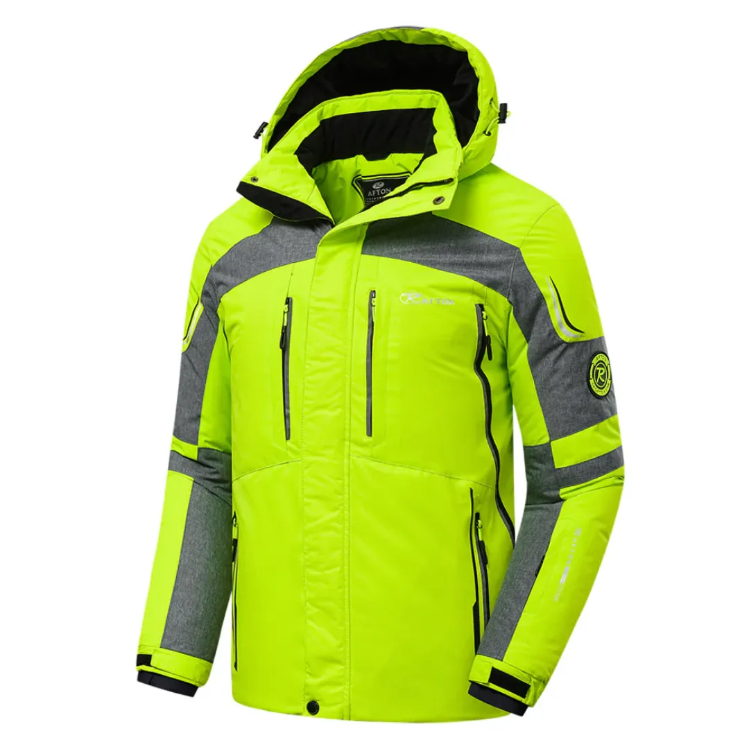 Men's Warm Winter Zip Up Jacket | Long