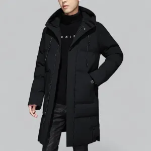 Men's Winter Long Coat Parka | Insulated, Waterproof, and Hooded Design for Cold Weather Protection