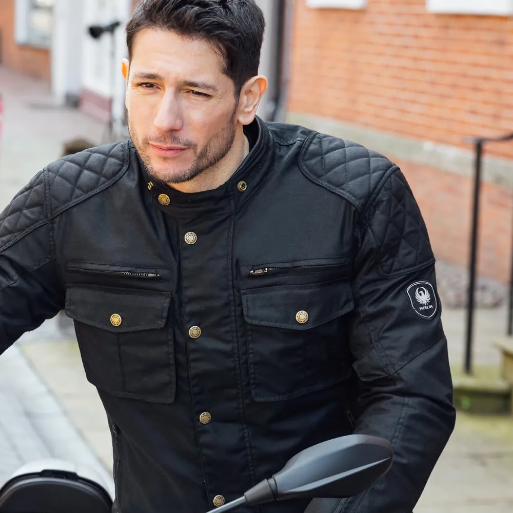 Merlin Perton II Cotec Wax D3O Jacket Black