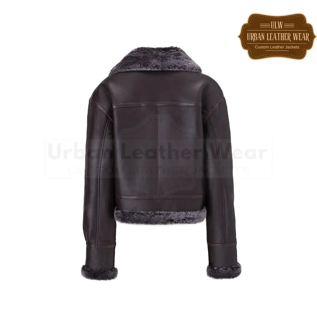 Mika Style shearling jacket women