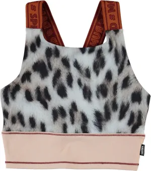 Molo- Olivia Sports Top (Snowy Leo Fur)