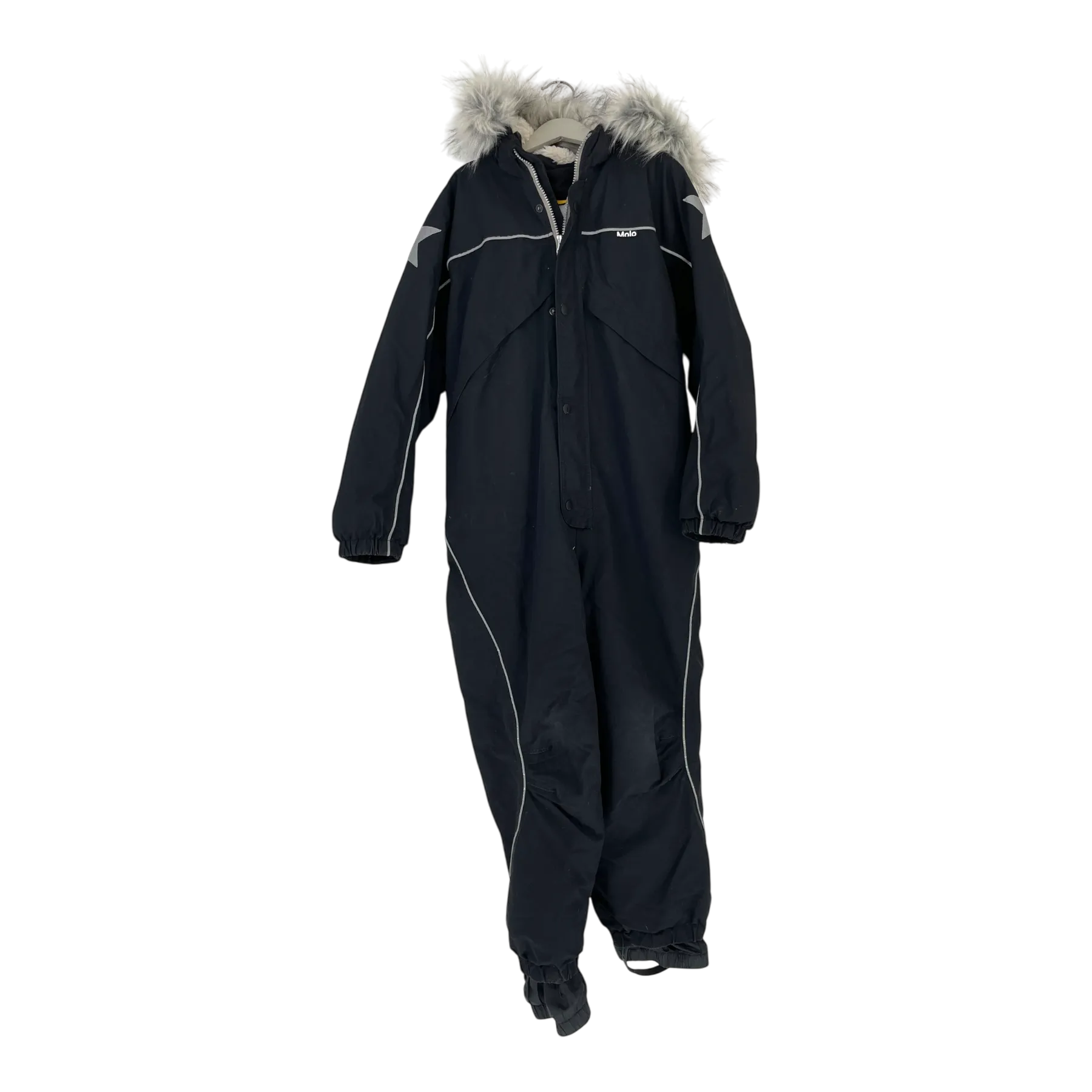 Molo polaris fur overall, black | 140cm