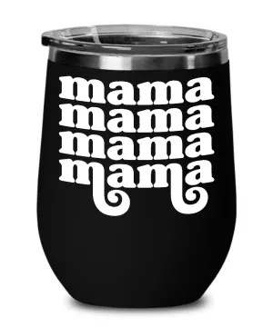Mom Retro Insulated Wine Tumbler 12oz Travel Cup
