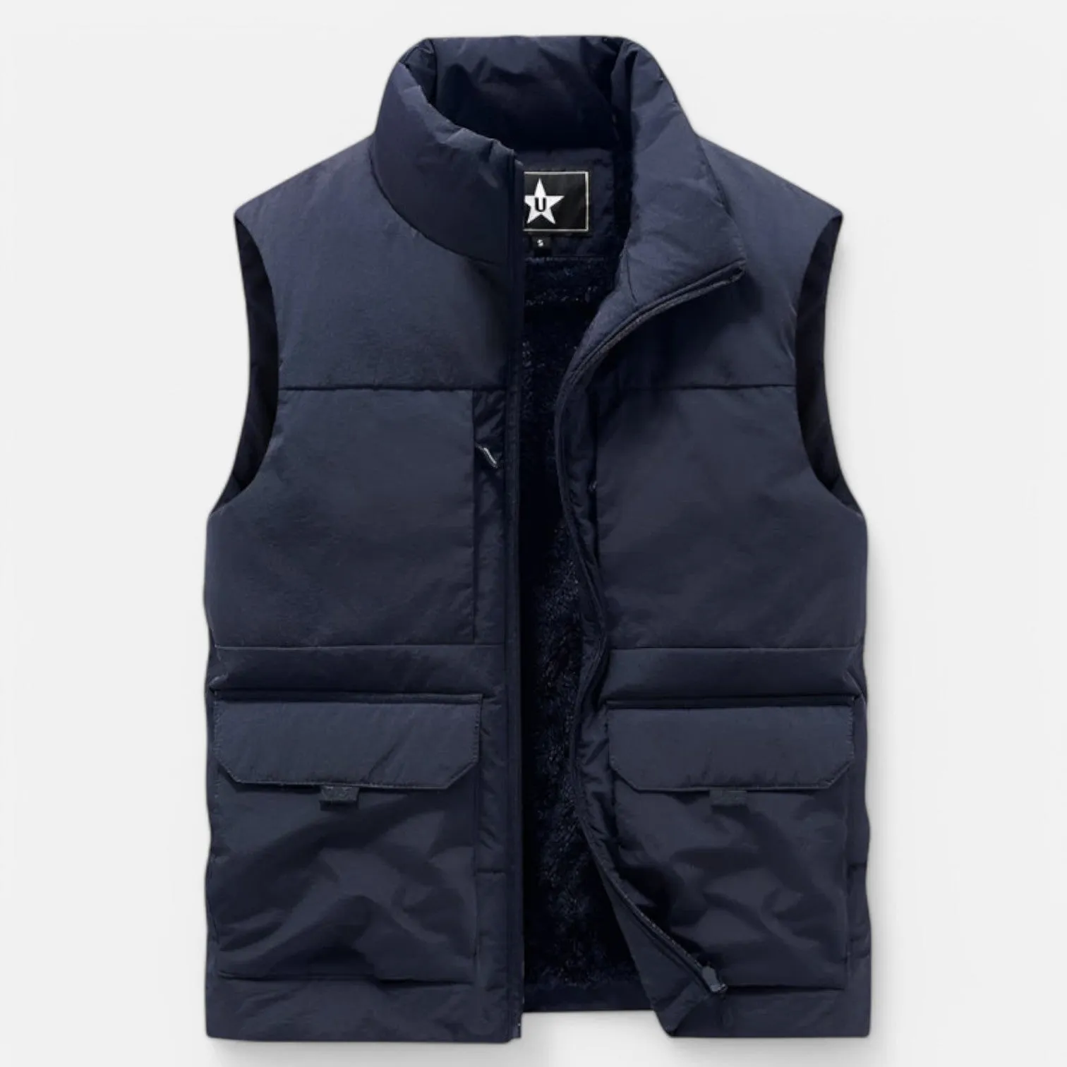 Monacogents | Multi-Pocket Fleece-Lined Vest