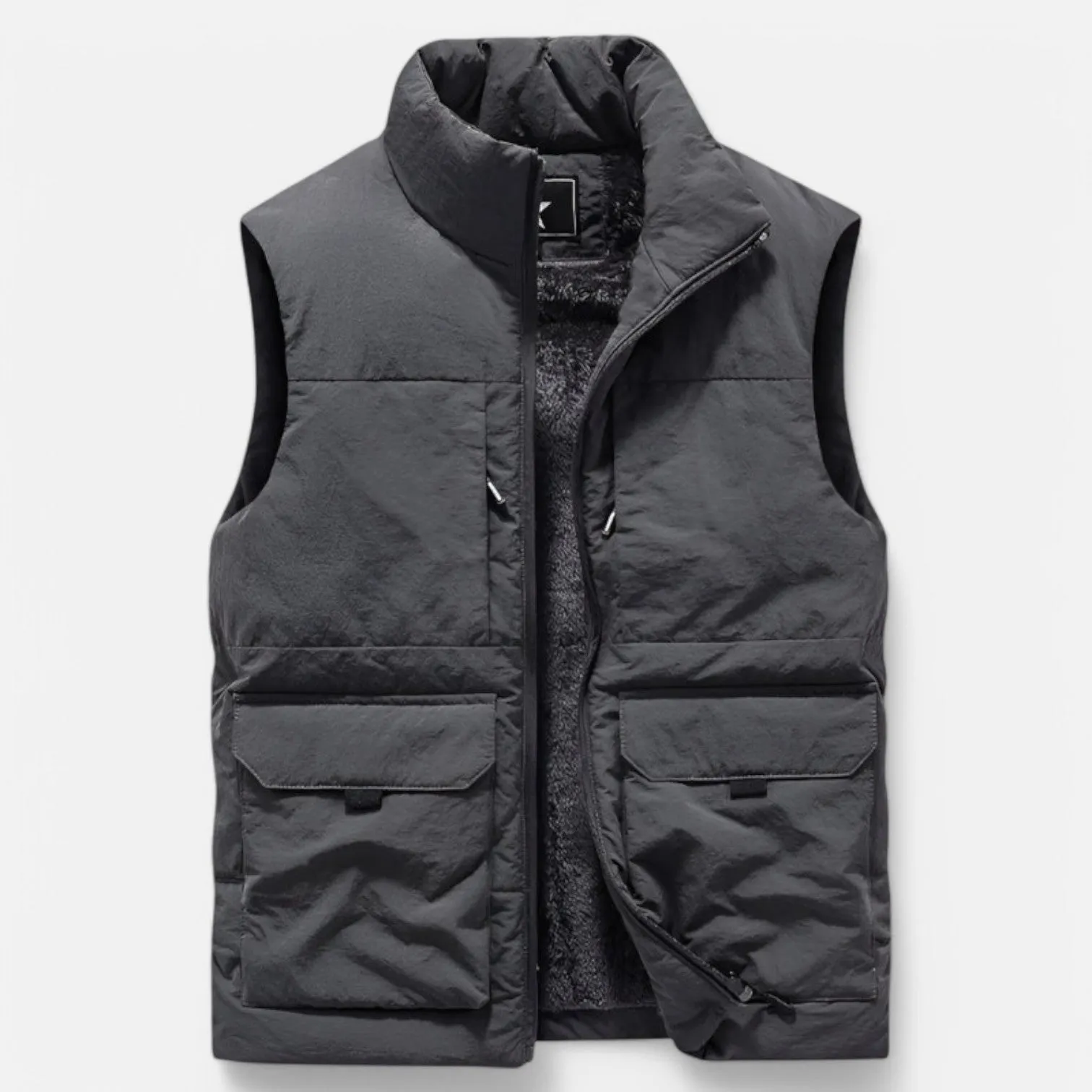 Monacogents | Multi-Pocket Fleece-Lined Vest