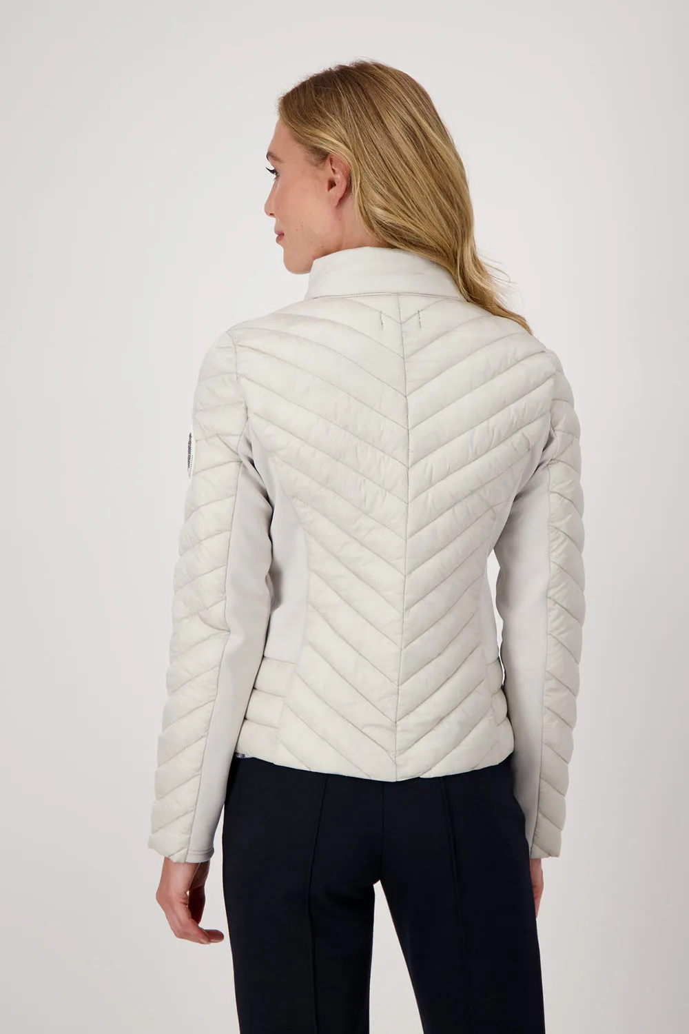 Monari Quilted Jacket With Neoprene Insert M806697
