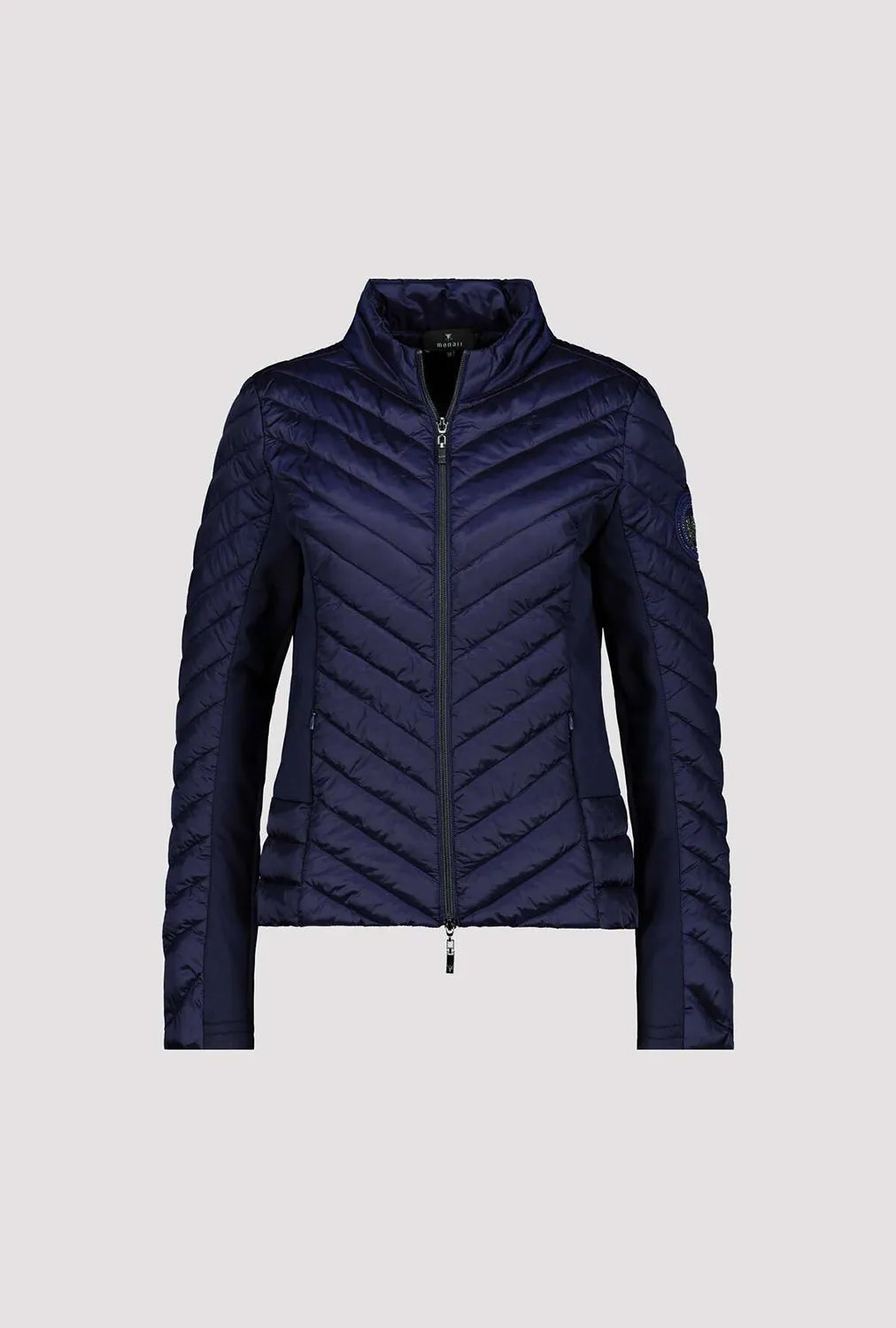 Monari Quilted Jacket With Neoprene Insert M806697